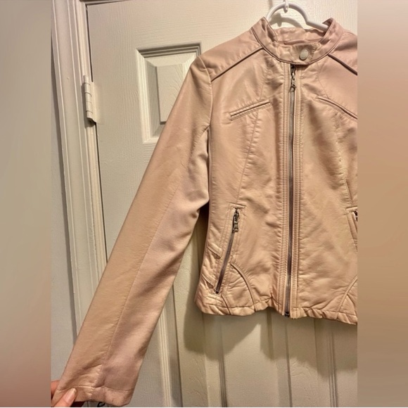 GUESS Faux Leather Y2K Racer Moto Jacket - Picture 9 of 14